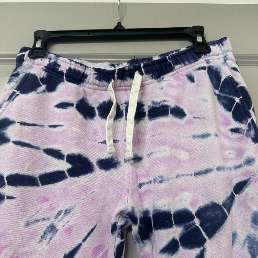 MONROW Bamboo Burst Tie Dye Girlfriend Sweatpants - Picture 3 of 6
